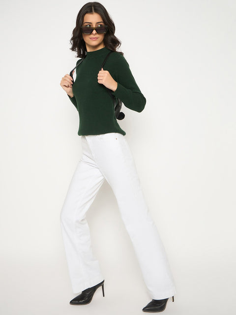Madame Mock Neck Green Skeeve