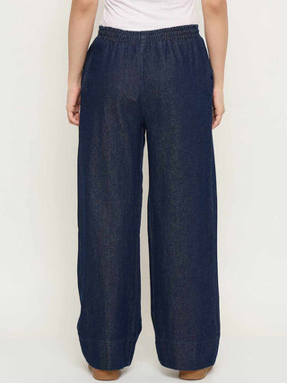 Madame Dark Blue Baggy Jeans