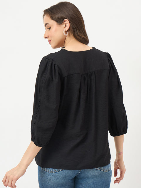 Madame Black Rayon-Blend Cami Top