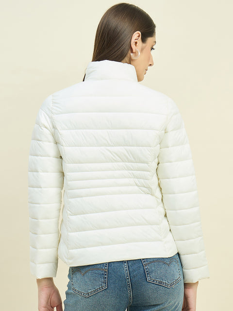 Madame Off White Quilted Puffer Jacket