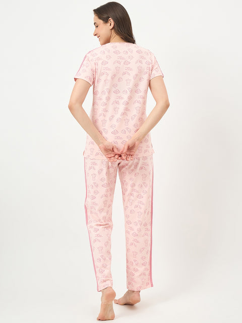 mSECRET Peach Cotton Night Suit