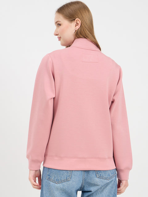 Madame Solid Blush Sweat-Shirt