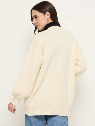 Madame Beige Front Pocket Shrug