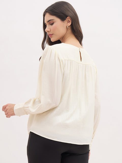 Madame Lace Detail Rayon Blend Top
