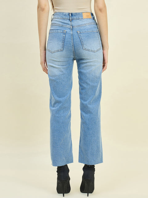 Madame Light Blue Straight Fit Jeans