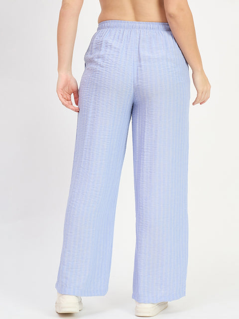 Madame Striper Blue Trousers