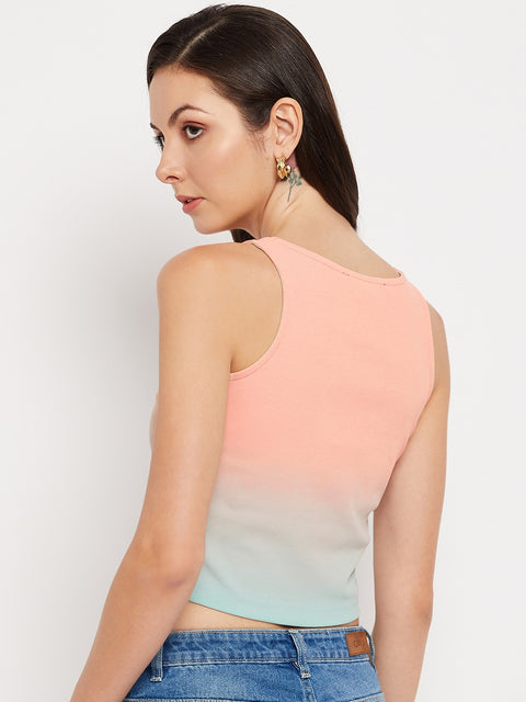 Madame Sublimation Aqua Cotton Crop Top