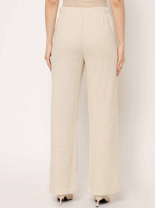 Madame Beige Straight Fit Trousers
