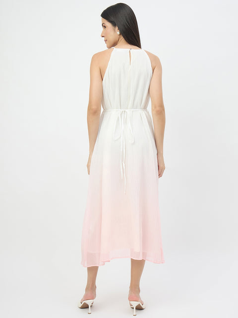 Madame Peach Flared Dress