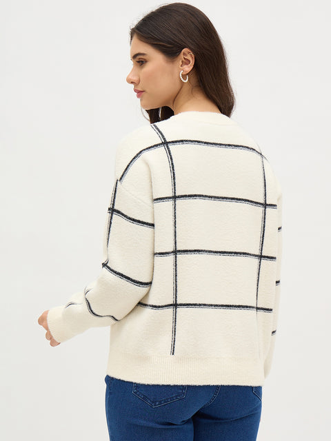 Madame White Knitted Sweater