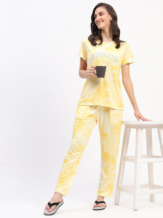 mSECRET Yellow Tie-Dye Nightsuit Set