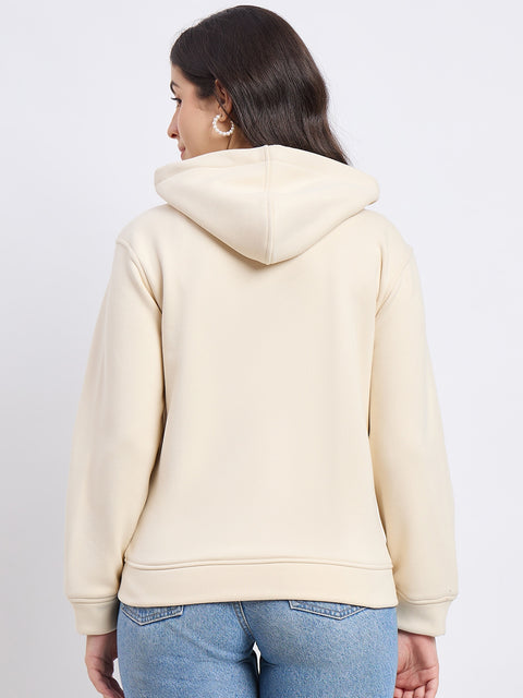 Madame Solid Cream Sweatshirt