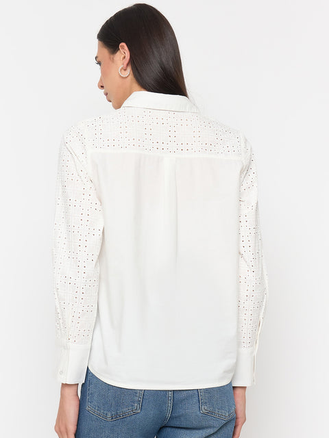 Madame White Cotton Shirt