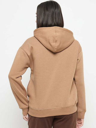 Madame Floral Print Beige Sweatshirt