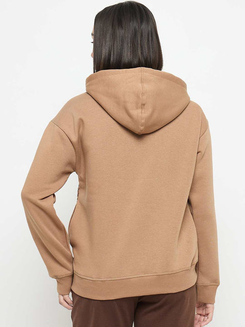 Madame Floral Print Beige Sweatshirt