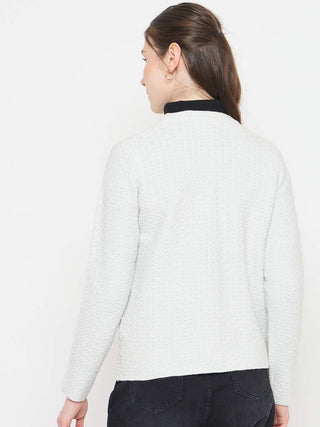 Madame V-Neck Cardigan with  Buttons