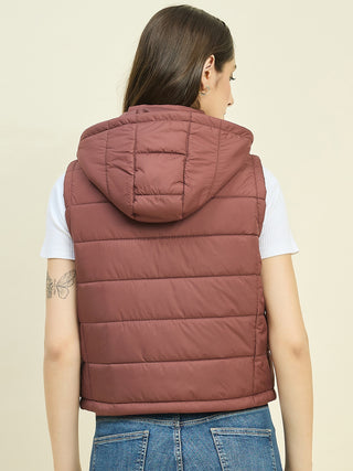 Madame Sleeveless Quilted Jacket with Hood
