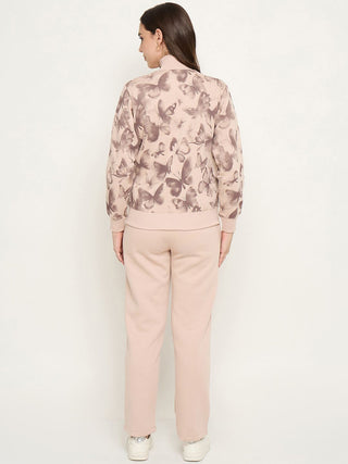 mSECRET Geometric Print Beige Nightsuit