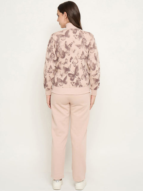 mSECRET Geometric Print Beige Nightsuit