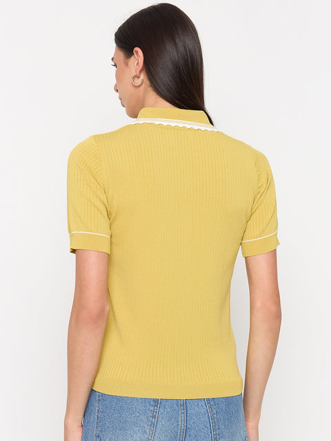 Madame Lemon Viscose-Blend Knit Top