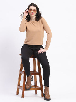 Madame Crew Neck Brown Sweater