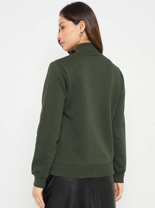 Madame Mock Neck Embellished Sweatshirt