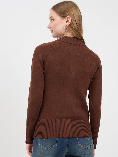 Madame Crew Neck Brown Sweater