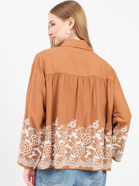 Madame Rust Rayon Blend Printed Shirt