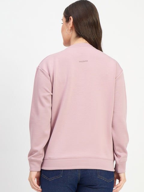 Madame Solid Blush Sweat-Shirt