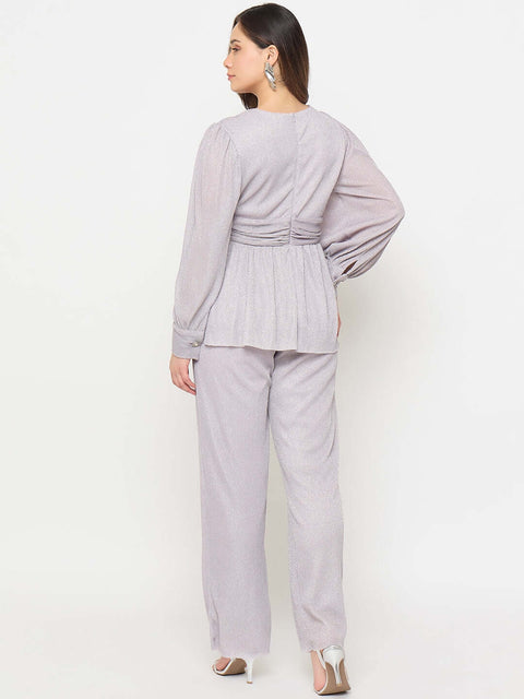 Madame Surplice Neck Co-ord Set