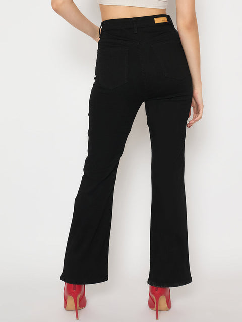 Madame Flared Fit Black Jeans