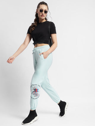 mSECRET Disney Print Sky Blue Jogger Track Pants