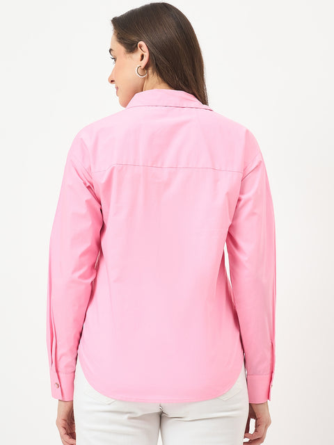 Madame Pink Cotton Shirt