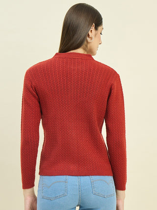 Madame Rust Round Neck Cardigan