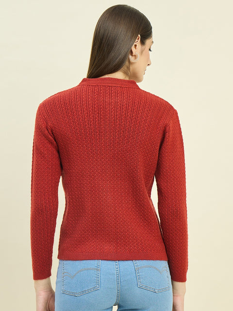 Madame Rust Round Neck Cardigan