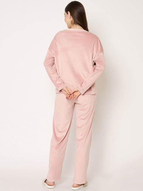 mSECRET Blush Pink Crew Neck Sweatshirt
