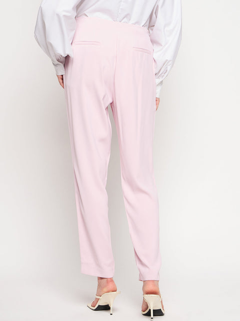 Madame Pink Tapered Trousers