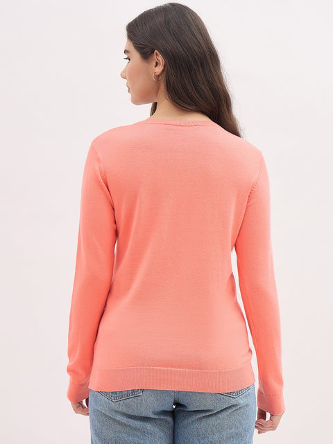 Madame Peach Basic Pullover Sweater