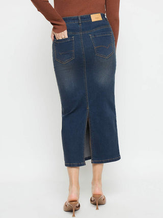 Madame Midnight Blue Denim Skirt
