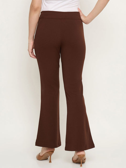 Madame Flared Brown Trousers
