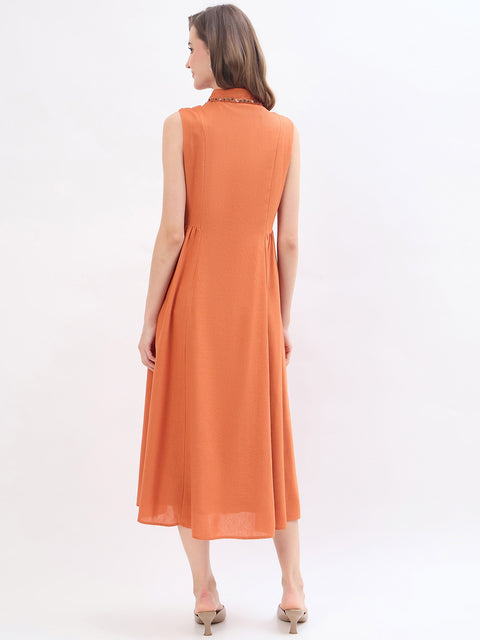 Madame Rust Rayon A-Line Shirt Dress