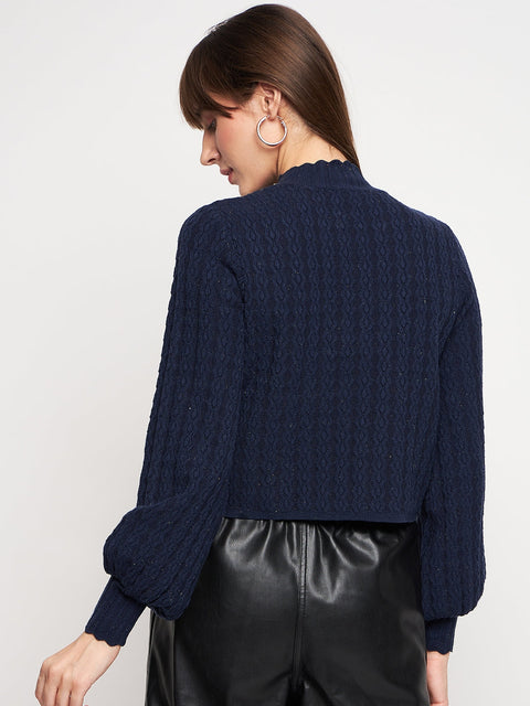 Madame Navy Pull-On Sweater