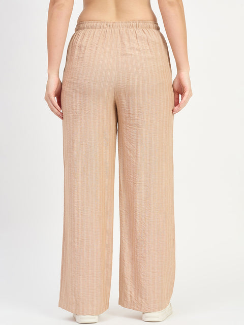 Madame Striper Brown Trousers