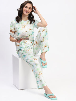 mSECRET Tie-Dye Mint Nightsuit Set