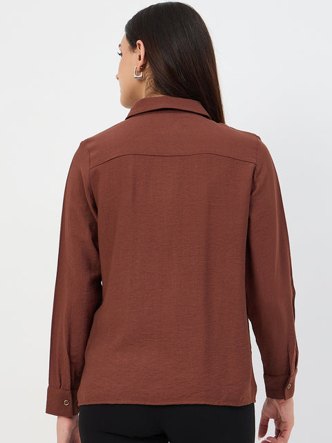 Madame Coffee Rayon-Blend Shirt