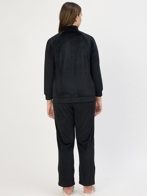 mSECRET Black Mock Neck Night Suit