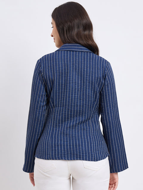 Madame Stripe Navy Shirt