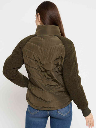 Madame Quilted Olive Green Jacket