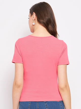 Madame Carrot Pink Cotton Top