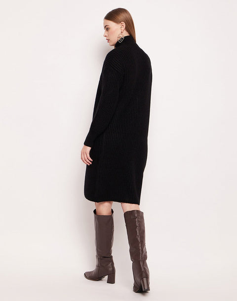 Madame Skirt And Turtleneck With Shrug Black Co-Ord Set